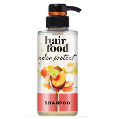 Hair Food shampooing nectarine-poire: bouteille parfumée protégeant les cheveux colorés.