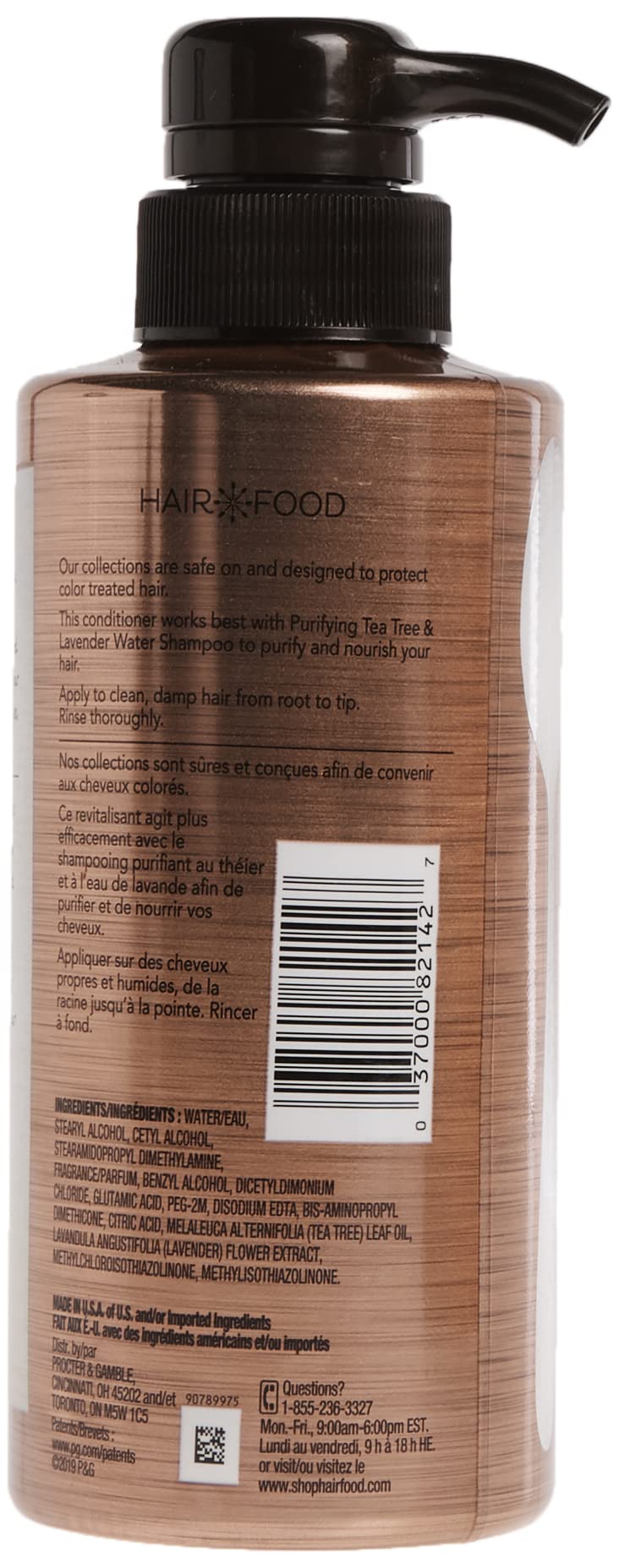 Hair Food Tea Tree Lavender Conditioner liquid texture suggesting smooth, easy spread