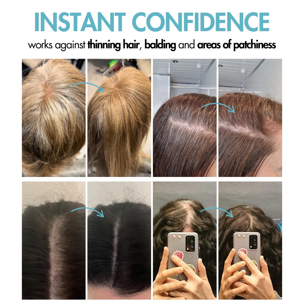 Hair Genetics black shade 6g for instant dark root color and seamless blend