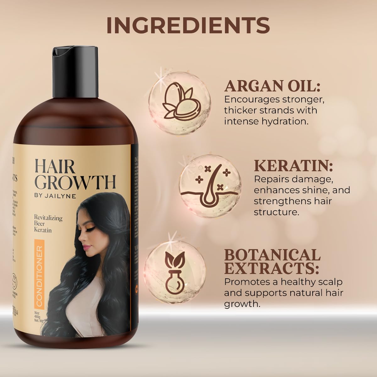 Hair Growth by Jailyne Ojeda argan and jojoba oils for deep moisture on dry hair