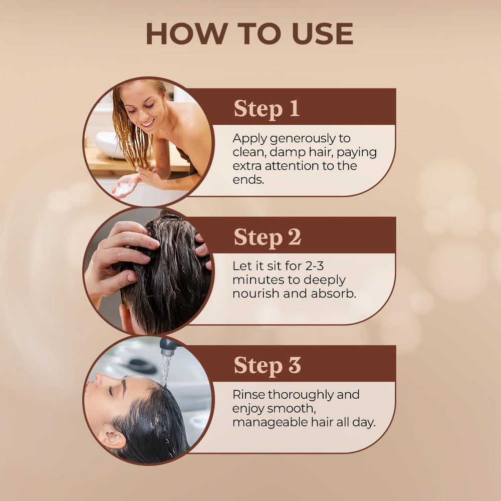 Hair Growth by Jailyne Ojeda conditioner on hand shows creamy texture for easy application