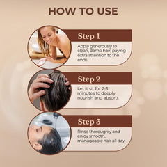 Hair Growth by Jailyne Ojeda conditioner on hand shows creamy texture for easy application