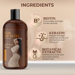 Hair Growth by Jailyne Ojeda shampoo lather shows gentle cleansing for daily use.