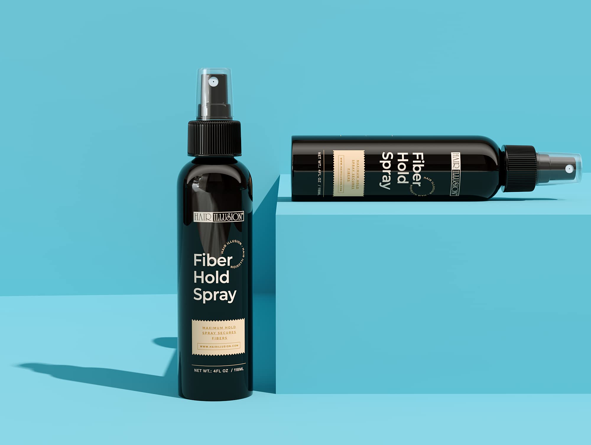 Hair Illusion Beard-prep spray shown for facial hair fiber prep.