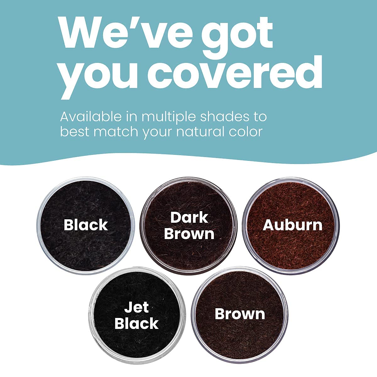 Hair Illusion non-staining-fibers prevent staining scalp or pillow.