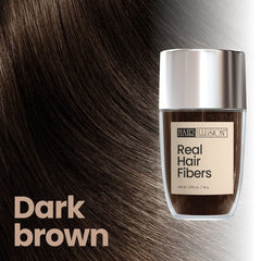 Hair Illusion real hair fibers coverage blends naturally with hair.