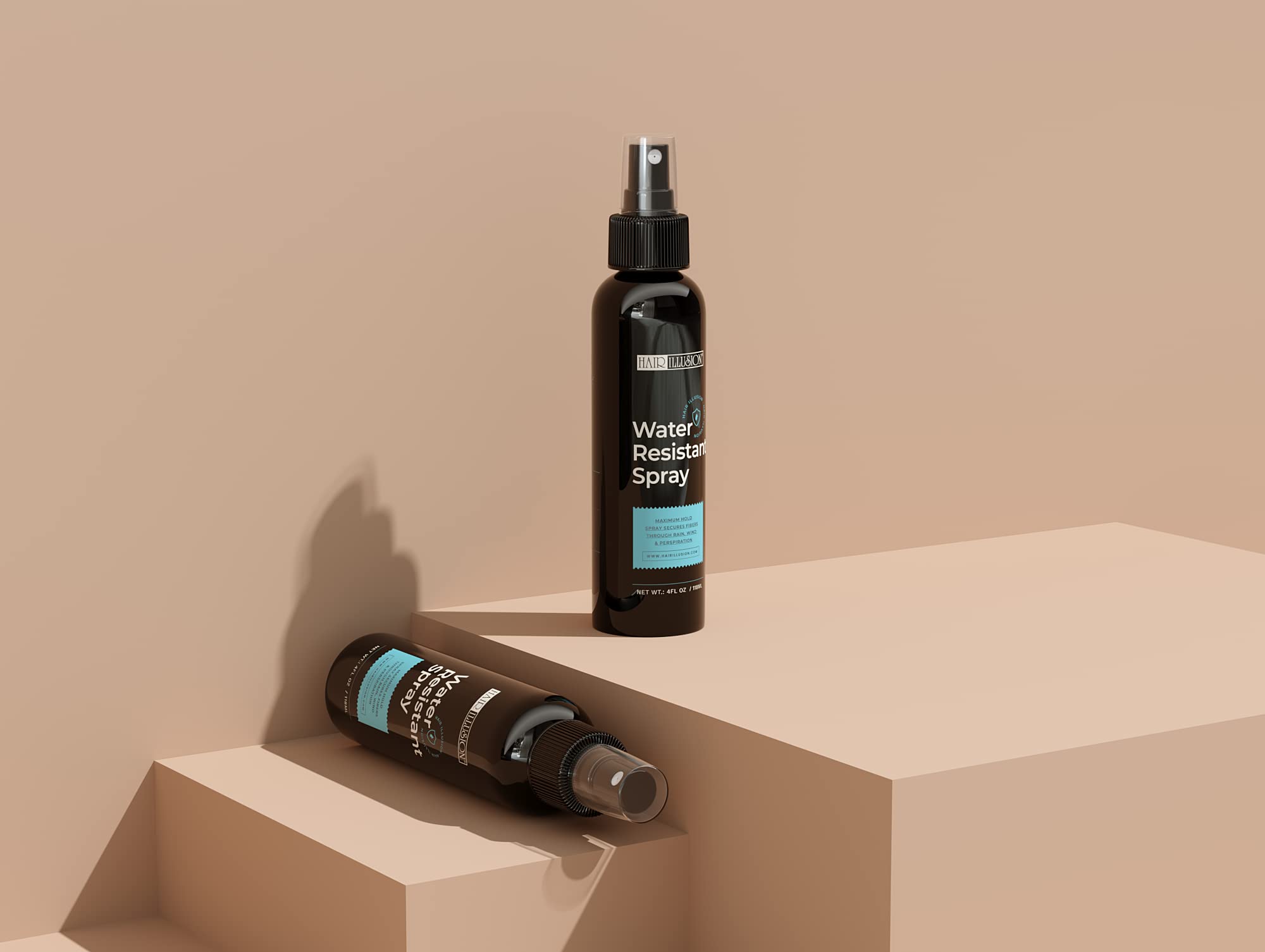 Hair Illusion soft shine finish after use for natural-looking hold.