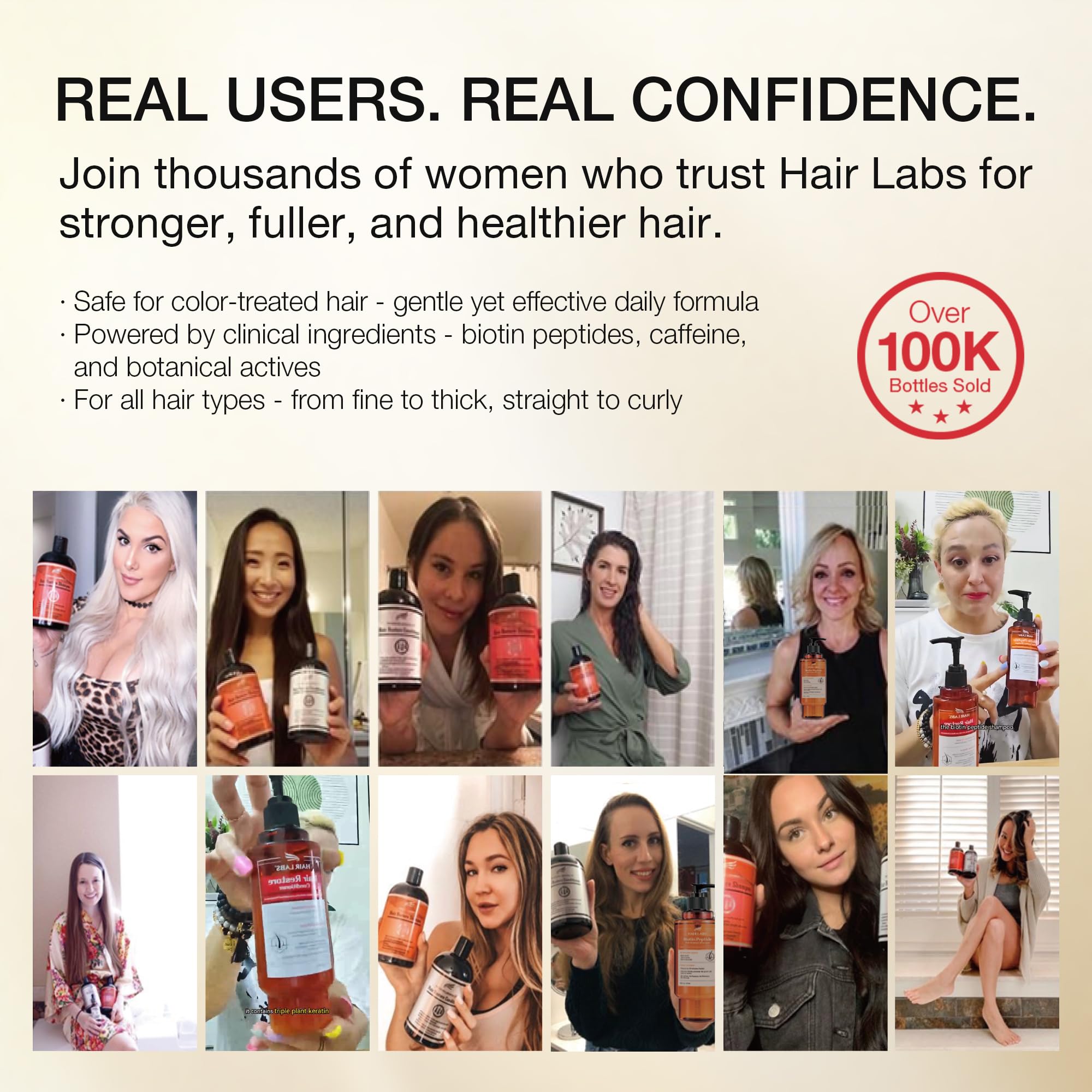 Hair Labs Biotin Peptide Hair Restore Shampoo lather close-up, nourishing follicles and reducing breakage.