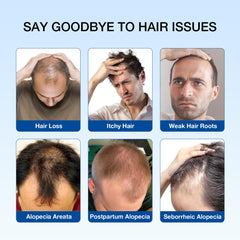 Hair Labs shampoo lathering in hand promoting scalp refresh