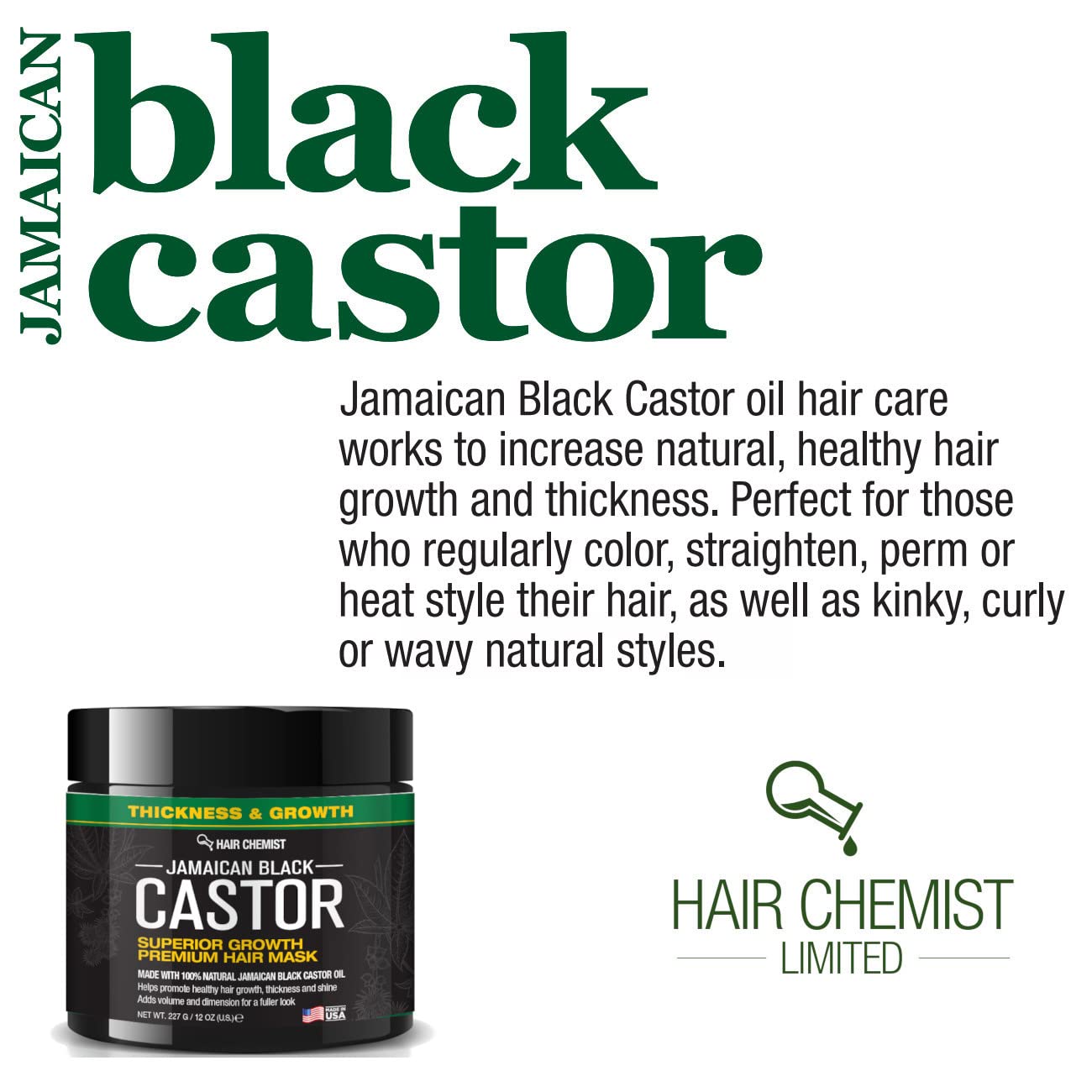 Hair Chemist mask dispense action suggests easy application
