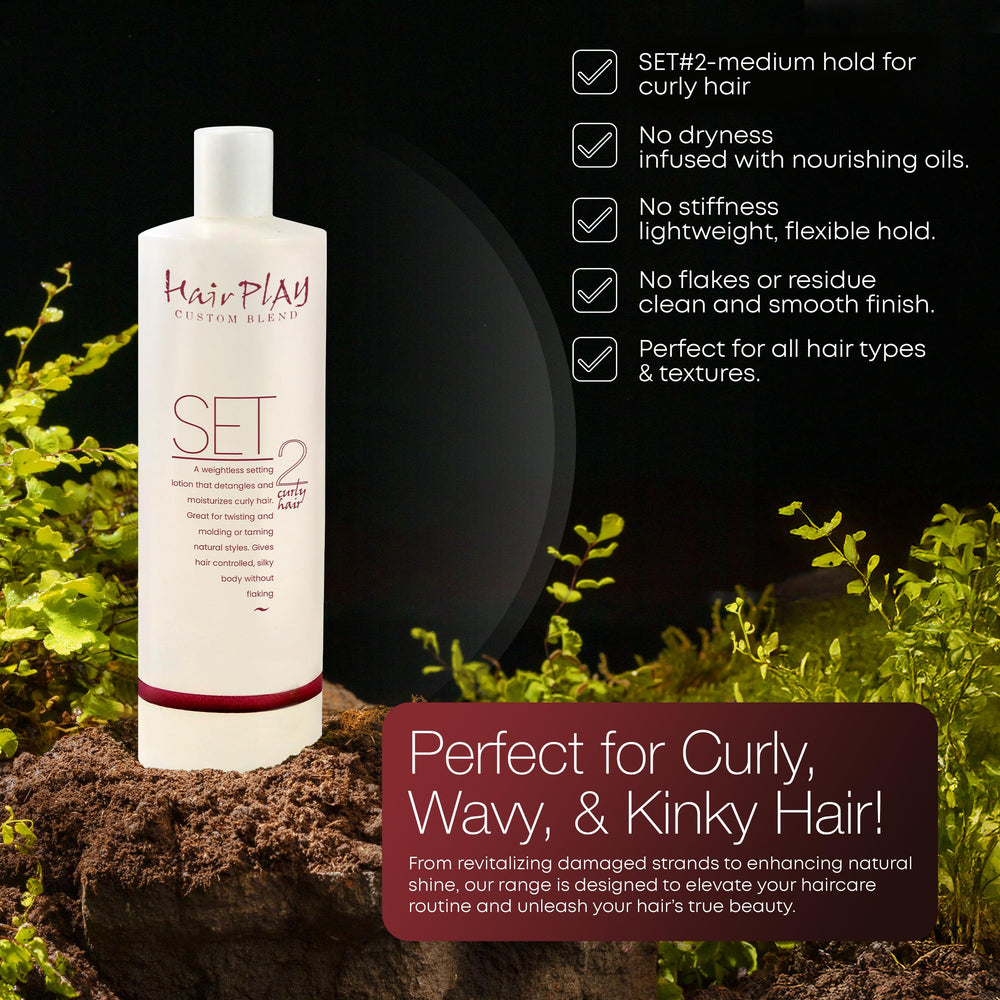 Hair Play frizz-control mousse bottle highlights lightweight hold for soft curls