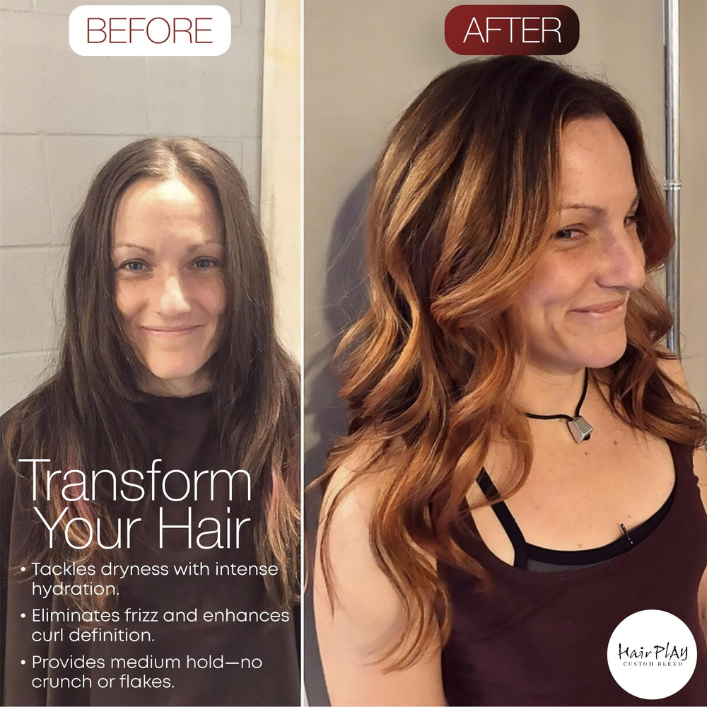 Hair Play sun-protection formula bottle showcases UV shielding for healthier hair