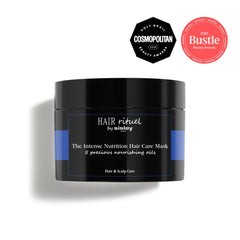 Hair Rituel by Sisley Intense Nutrition Mask applying shot suggests fast five-minute nourishment
