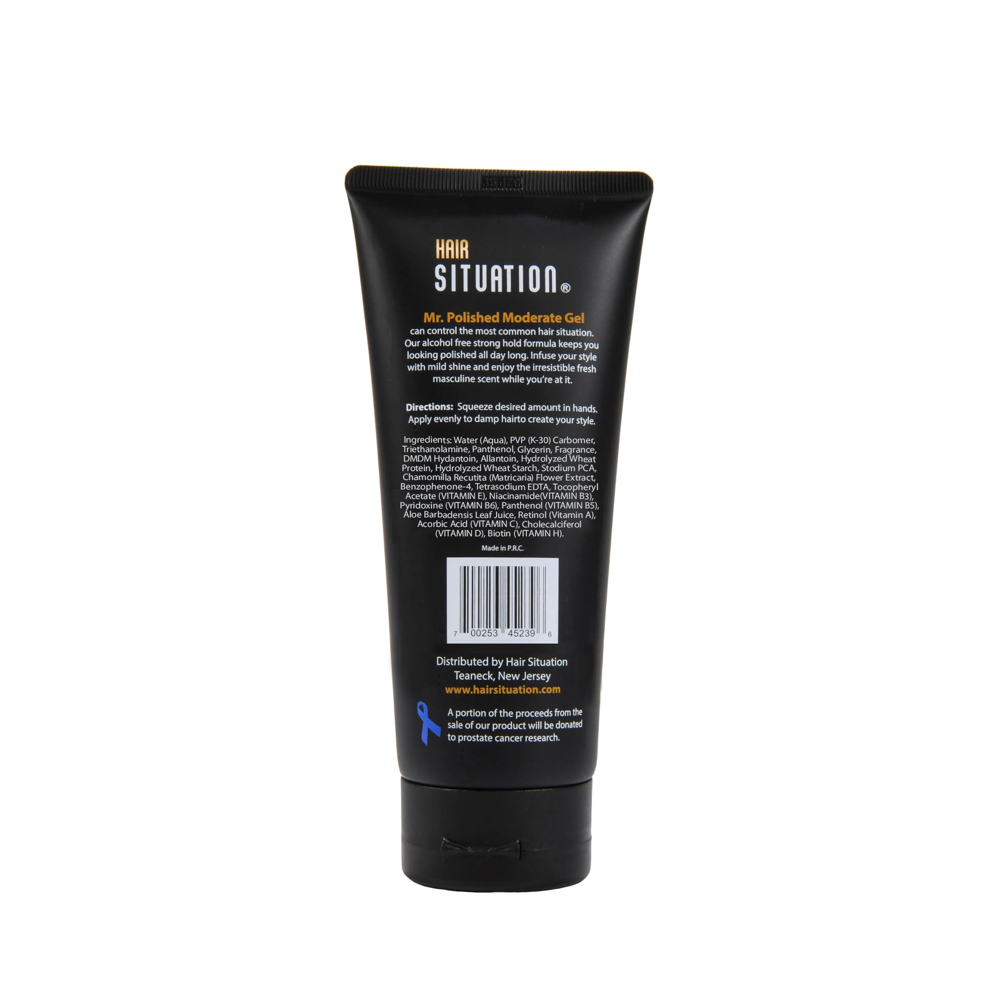 Hair Situation Mr. Polished vitamin blend label emphasizes nourished look.