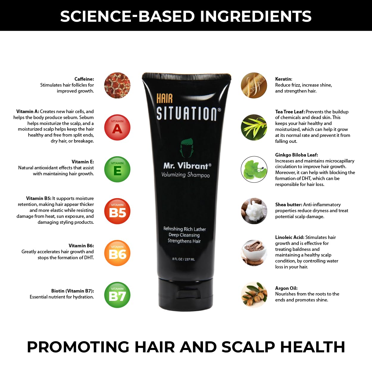 Hair Situation Volumizing Shampoo lather cleanses while lifting roots.