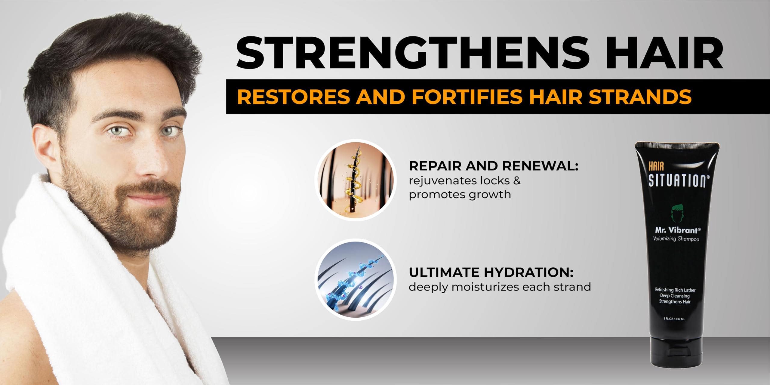 Hair Situation Volumizing Shampoo biotin and caffeine ingredients for nourished roots.