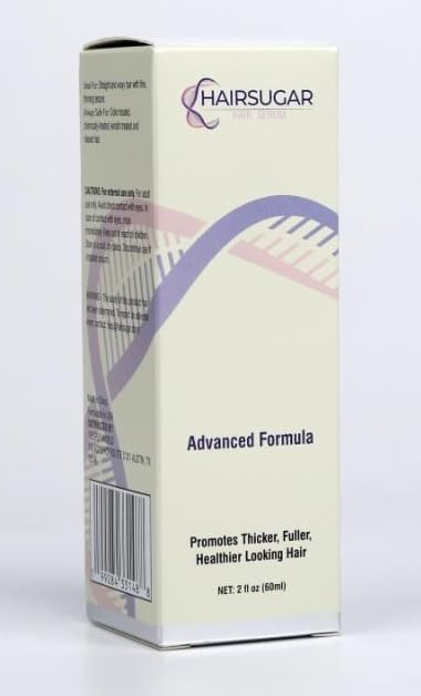 Hair Sugar polygonum-multiflorum extract and rosemary oil illustration for healthy-looking hair support.