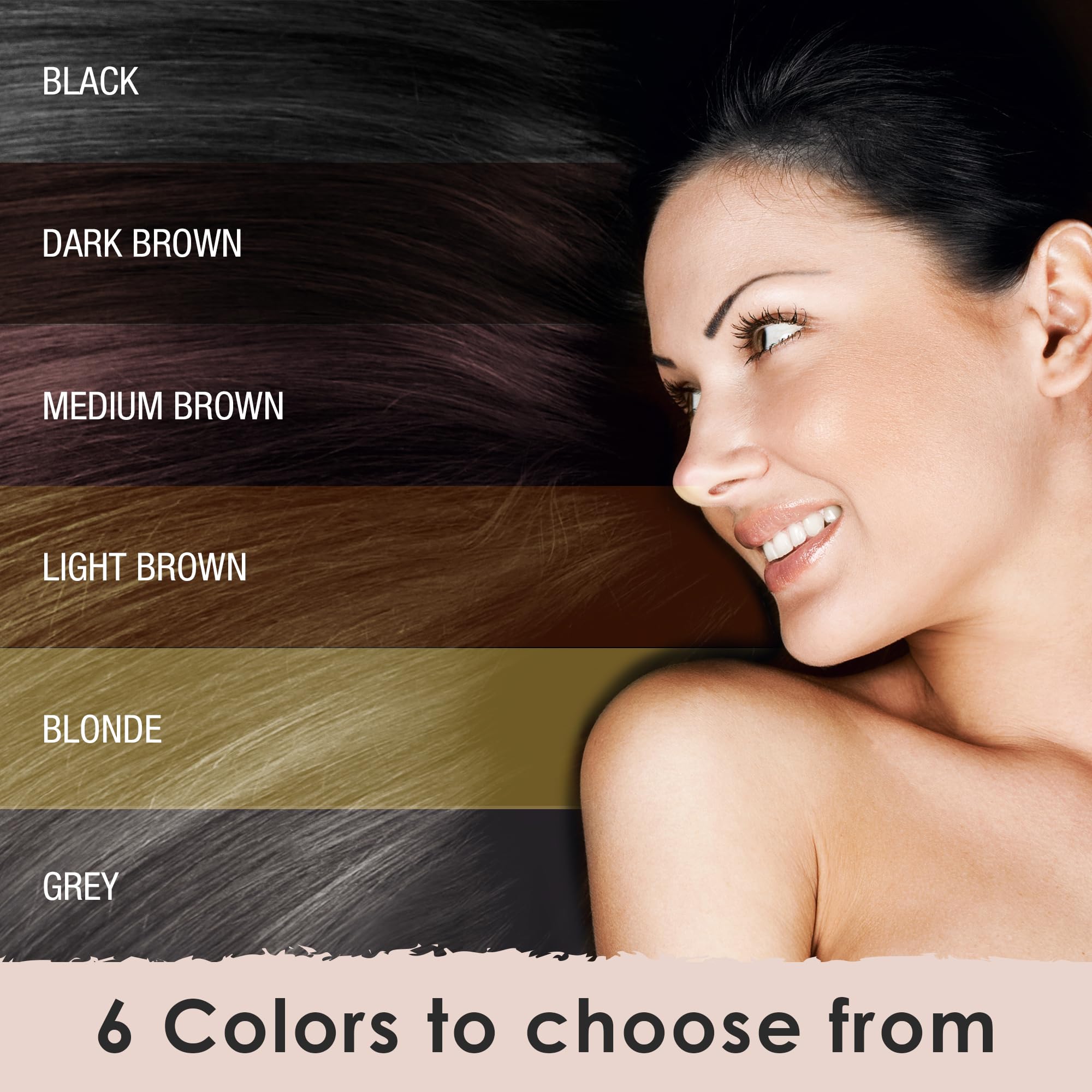 Hair Thickness Maximizer stays in place through wind and perspiration.