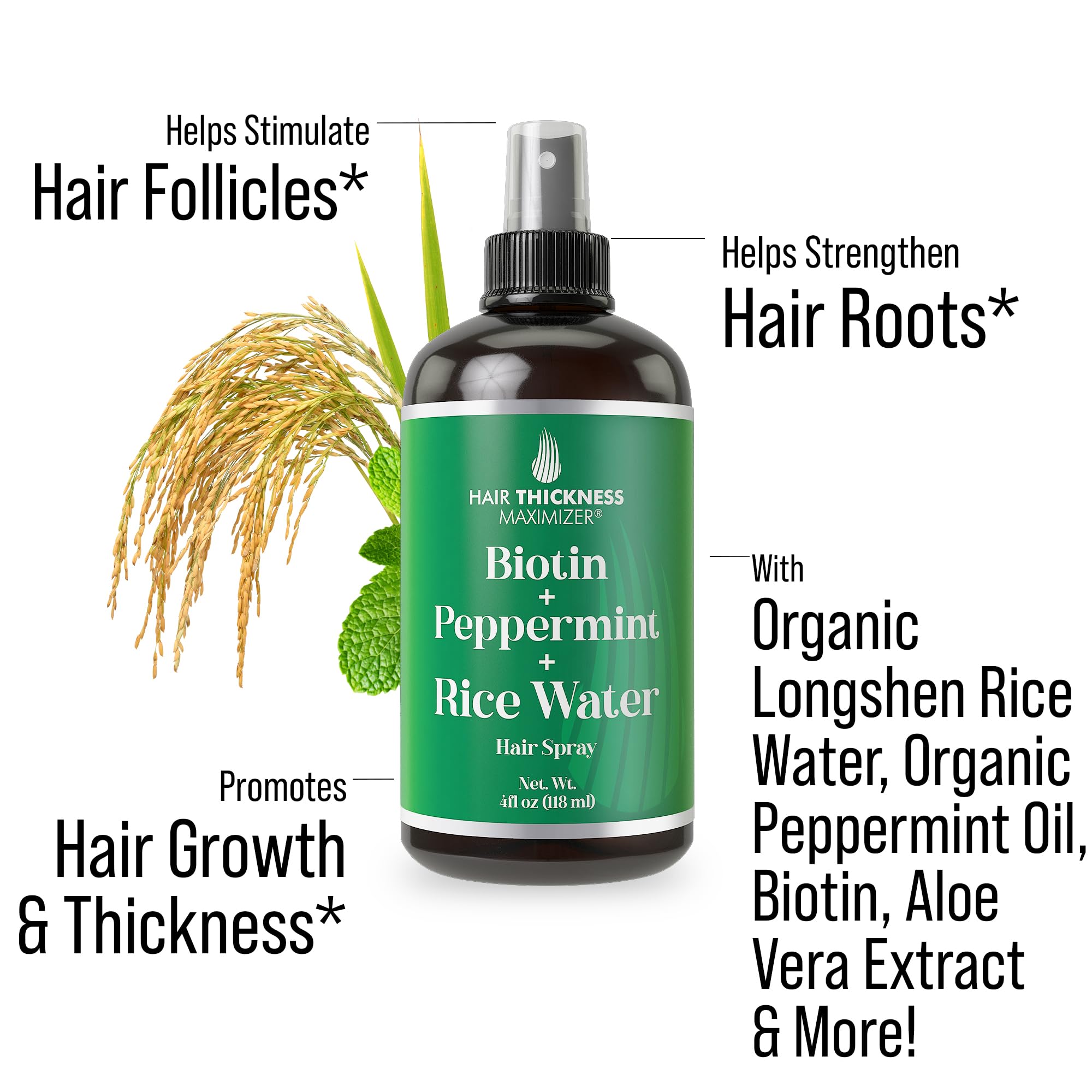 Hair Thickness Maximizer, application sur cuir chevelu, soin rapide et hydratant.