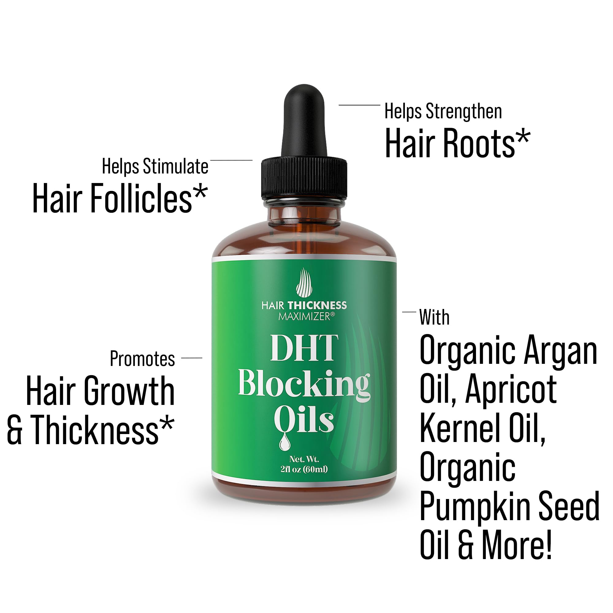 Ingredients closeup shows vegan oils nourishing hair follicles and scalp.