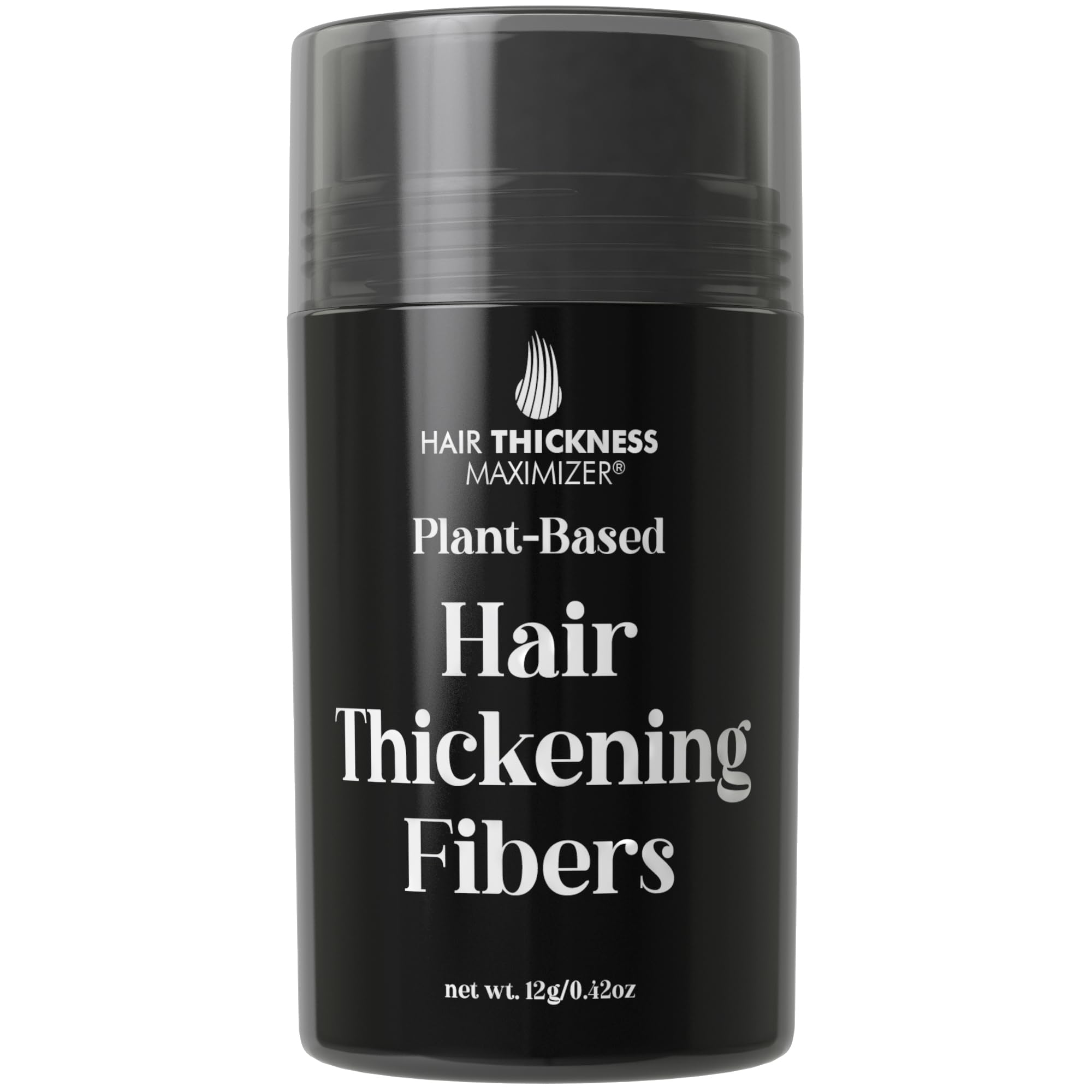Hair Thickness Maximizer bottle for quick, easy fiber application.