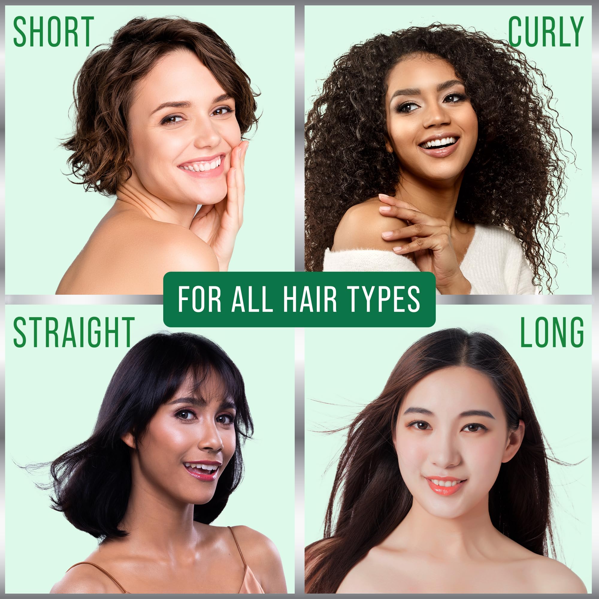 Focus on hair growth in a high-contrast shot for Hair Thickness Maximizer Peppermint Oil