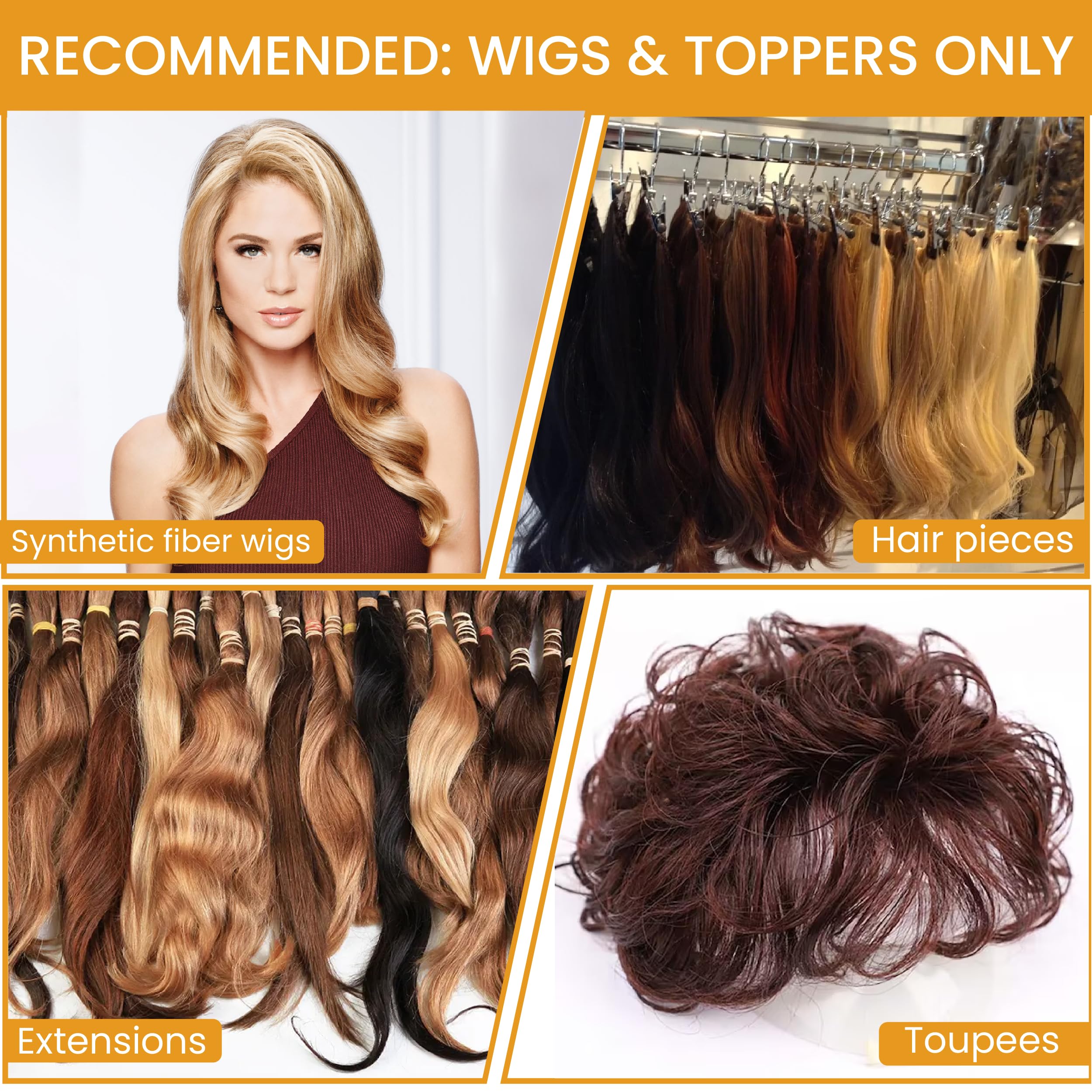 Hair u wear curl maintenance spray helps hold curls on synthetic wigs.