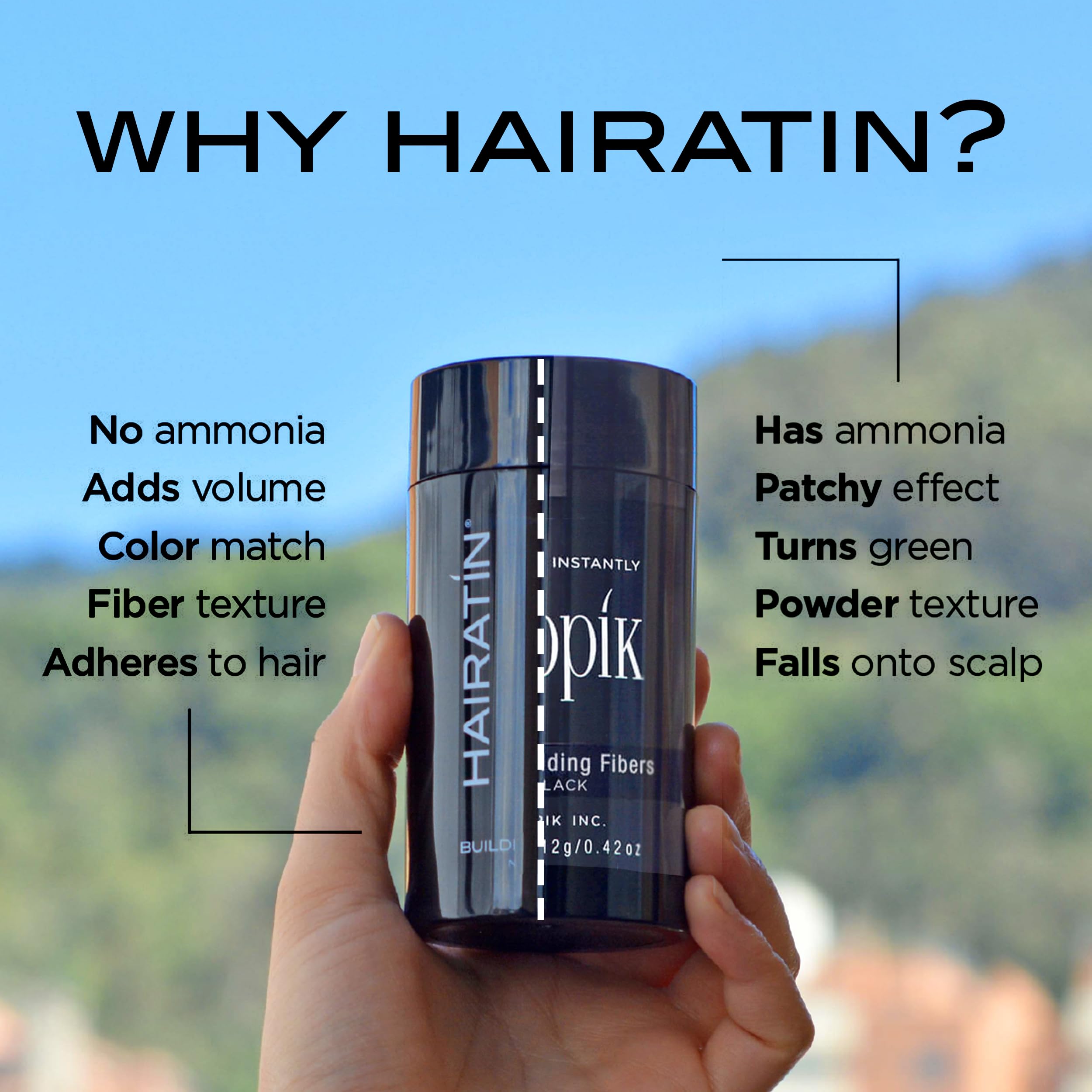Hairatin ammonia-free formula supports safe daily use.