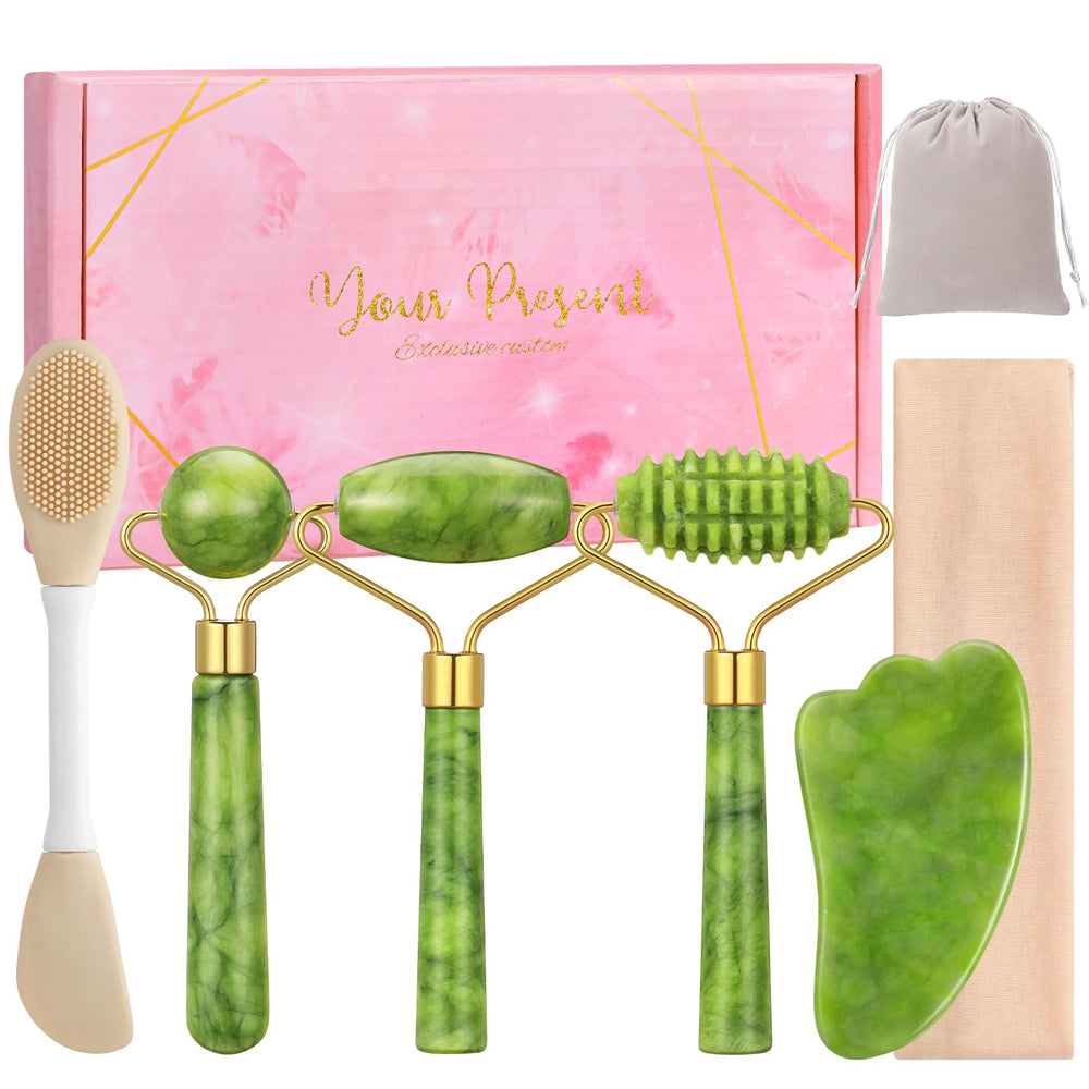 HairChrysm Jade Roller for face — soothing at home massage for smoother skin.