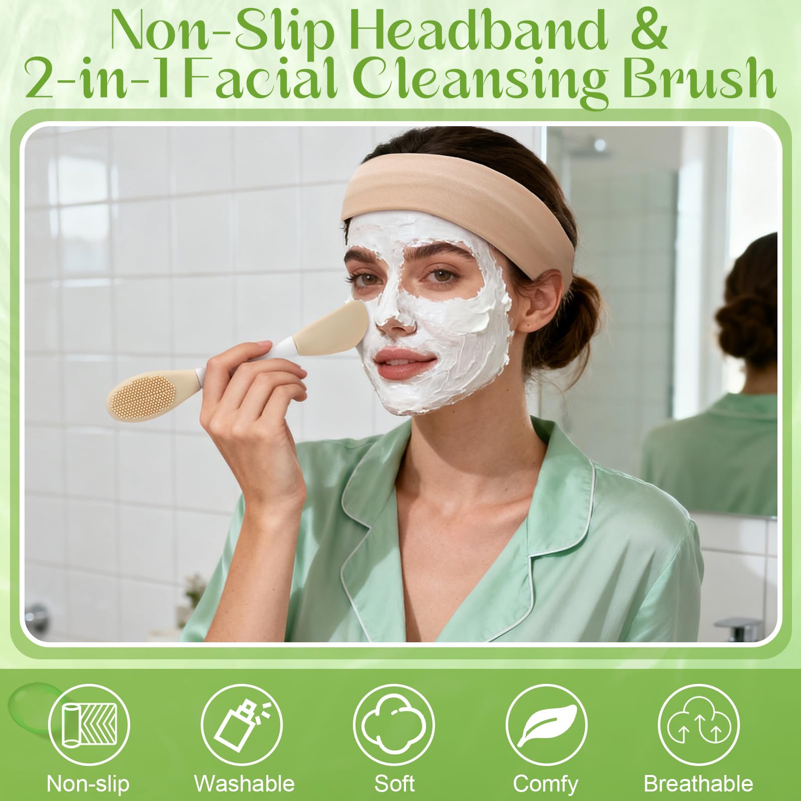 HairChrysm Mask brush — smooths mask application for even coverage.