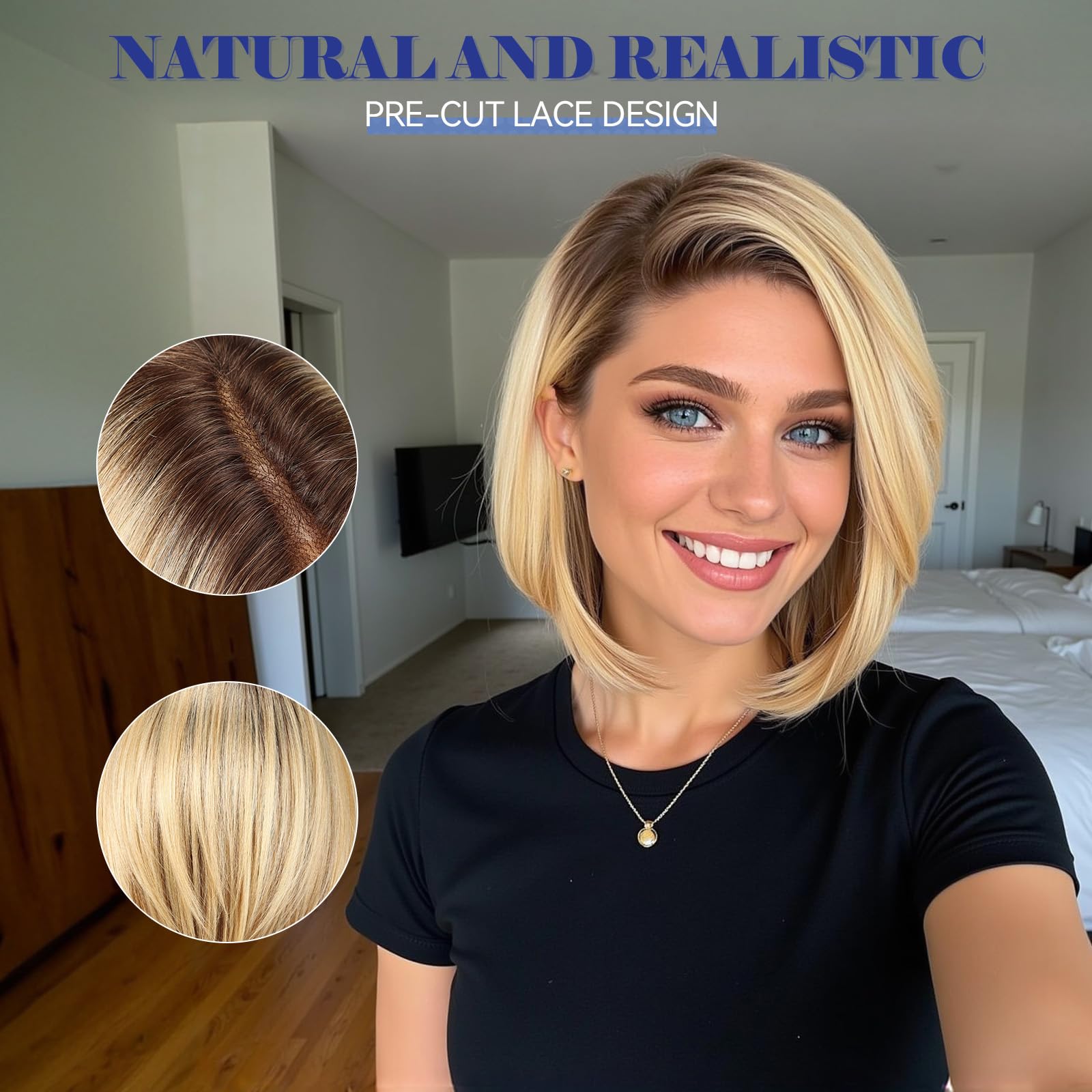 HairCube natural hairline and density create authentic look for daily styling
