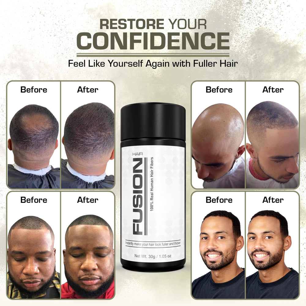 HAIRFUSION lightweight breathable formula on the scalp for daily comfort.