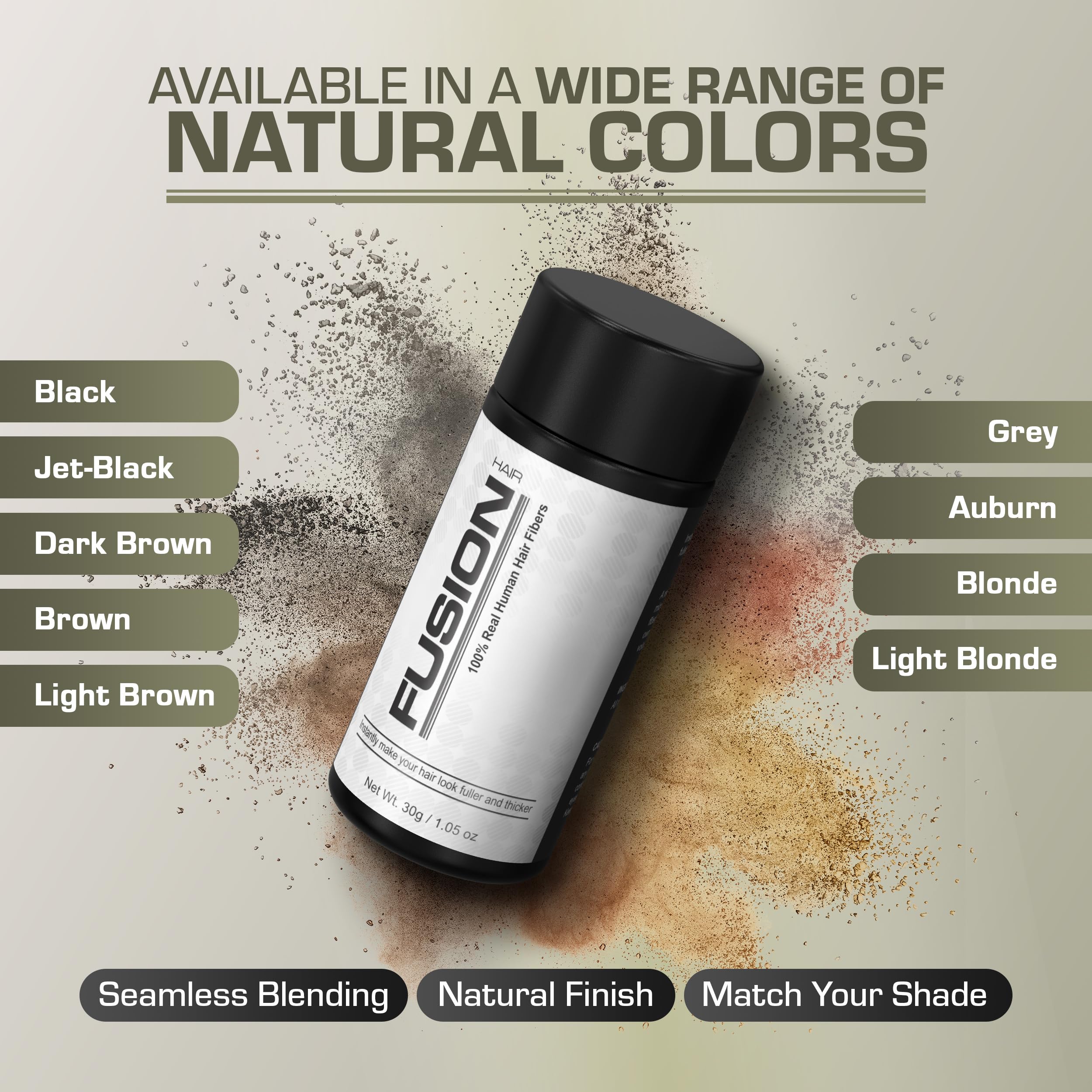 HAIRFUSION seamless-blend for a natural-looking hairline.