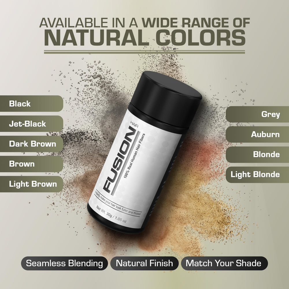 HAIRFUSION seamless-blend for a natural-looking hairline.