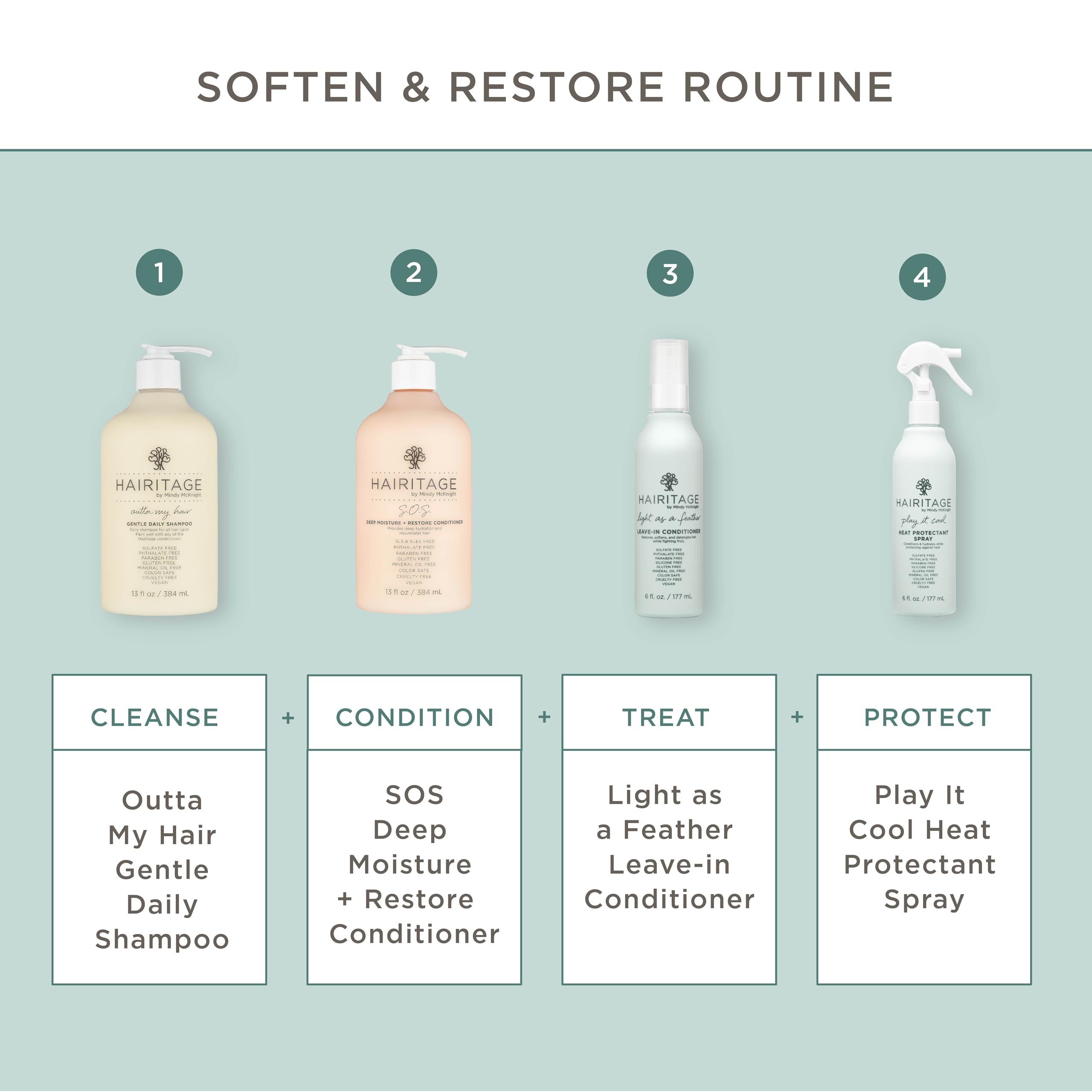 Hairitage great for fine hair without weighing strands down.