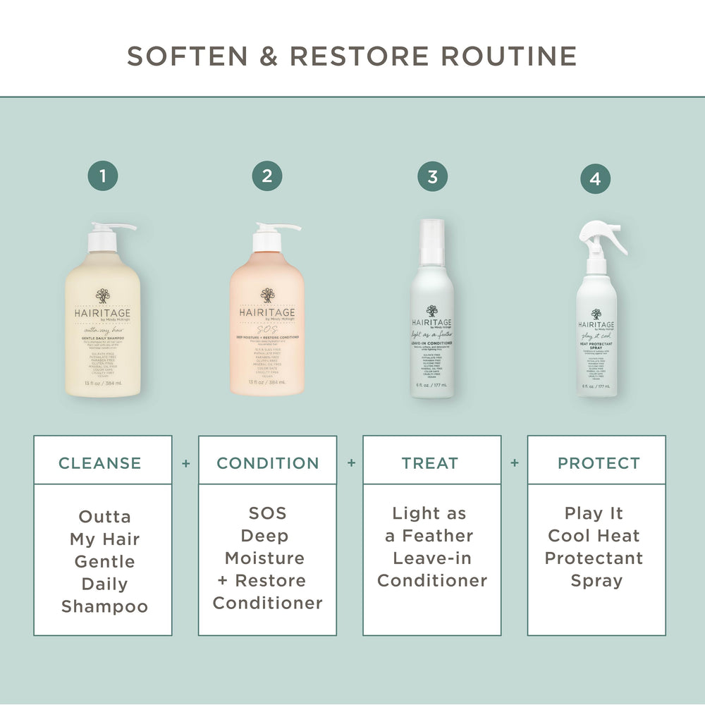 Hairitage great for fine hair without weighing strands down.