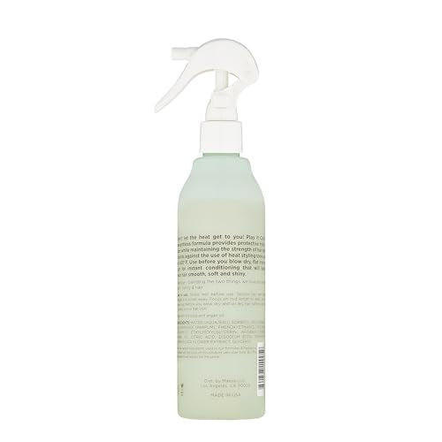 Hairitage spray provides a smooth, shiny finish after styling