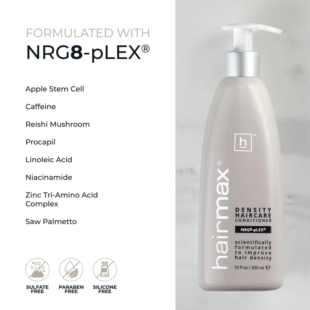 Hairmax Density Conditioner soothing lather emphasizes gentle cleansing and moisture