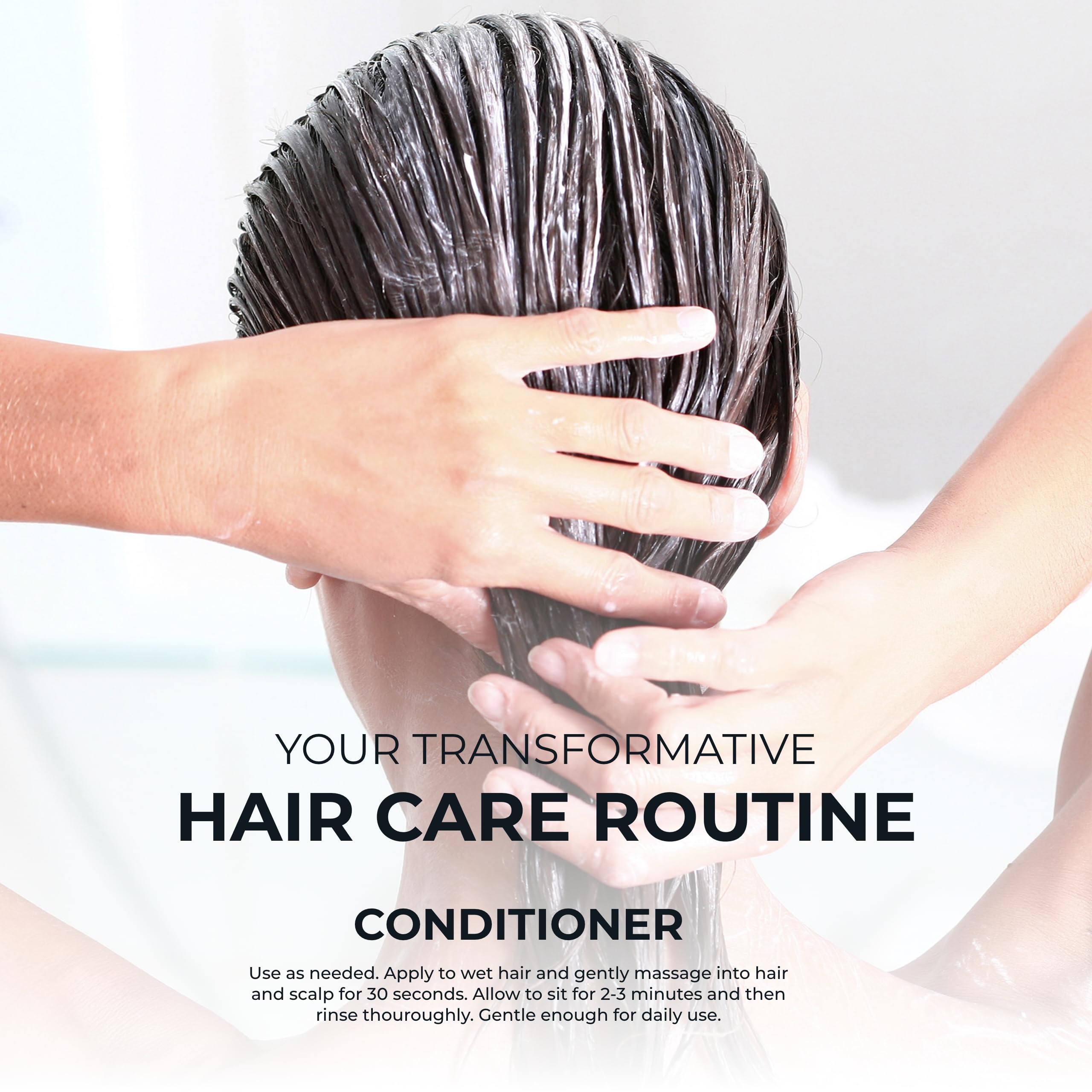 Hairmax Density Conditioner thick hair volume visual suggests fuller, healthier-looking locks