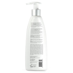 Hairmax Density Shampoo bottle being poured for easy thinning hair care.