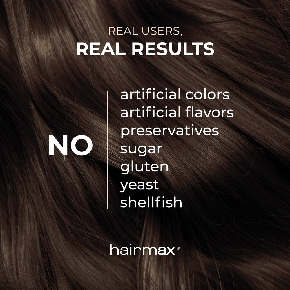 Hairmax bottle with notes on DHT blockers for hair health