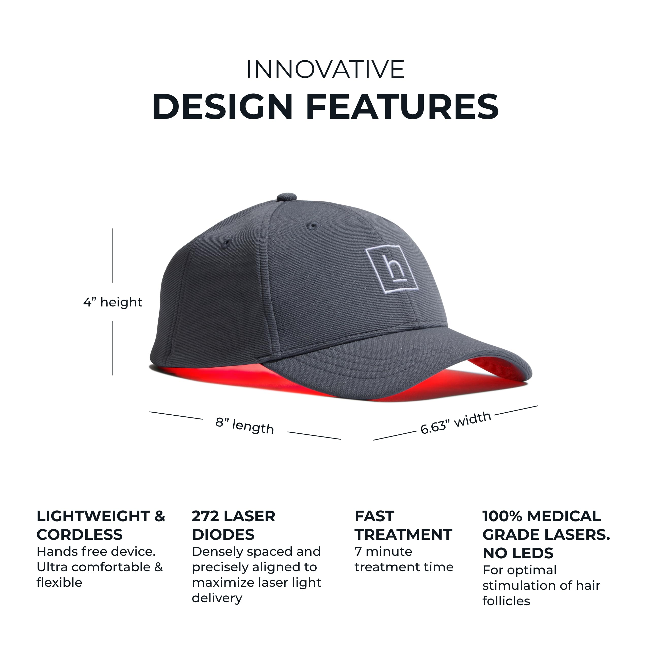 HairMax red-light therapy session targeting scalp and follicle activity