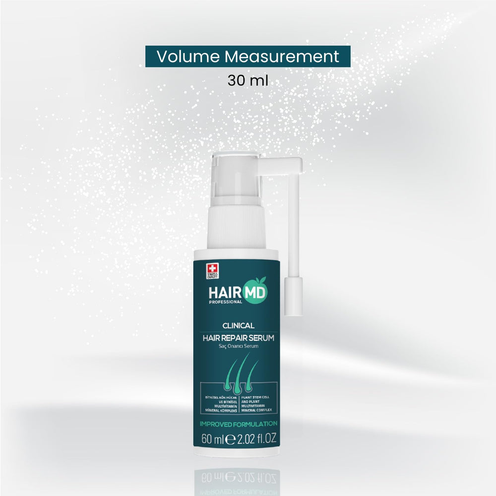 HairMD Transplant Clinical Repair Serum graft-support concept illustrated in image.