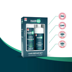 HairMD Transplant Set application scene shows easy daily use for all hair types.