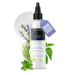 HAIRMETTO Saw Palmetto Serum bottle pour signals scalp nourishment