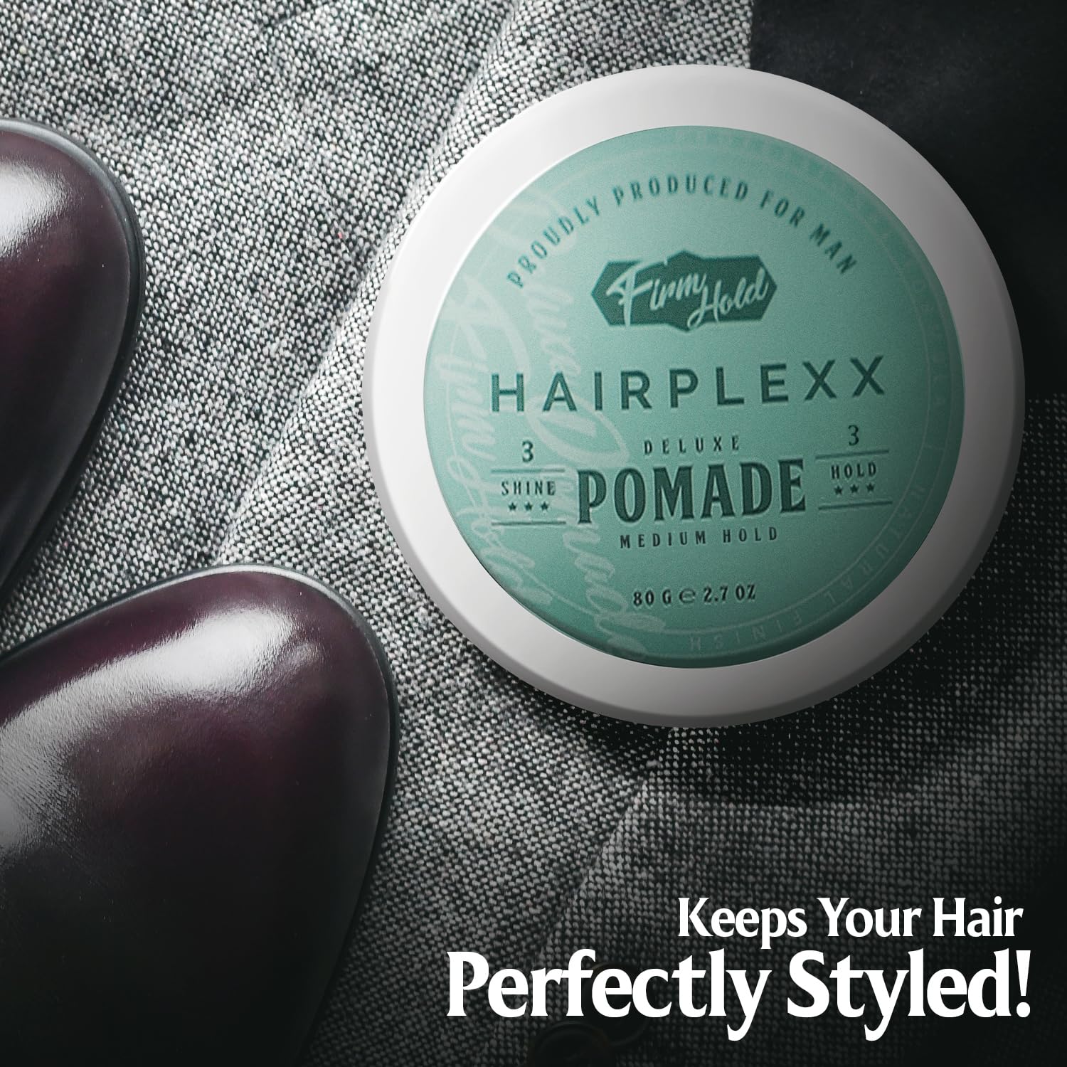 Hairplexx pomade slick back styling for a refined appearance
