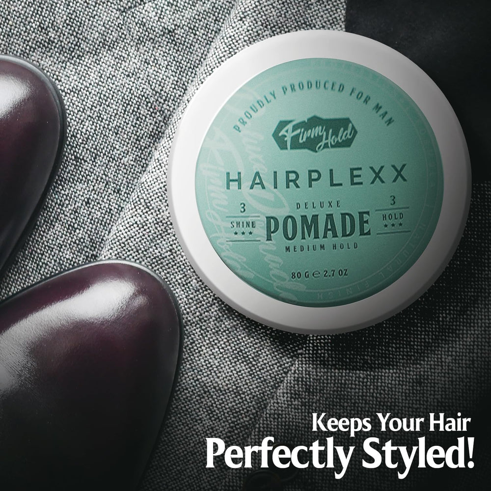 Hairplexx pomade slick back styling for a refined appearance