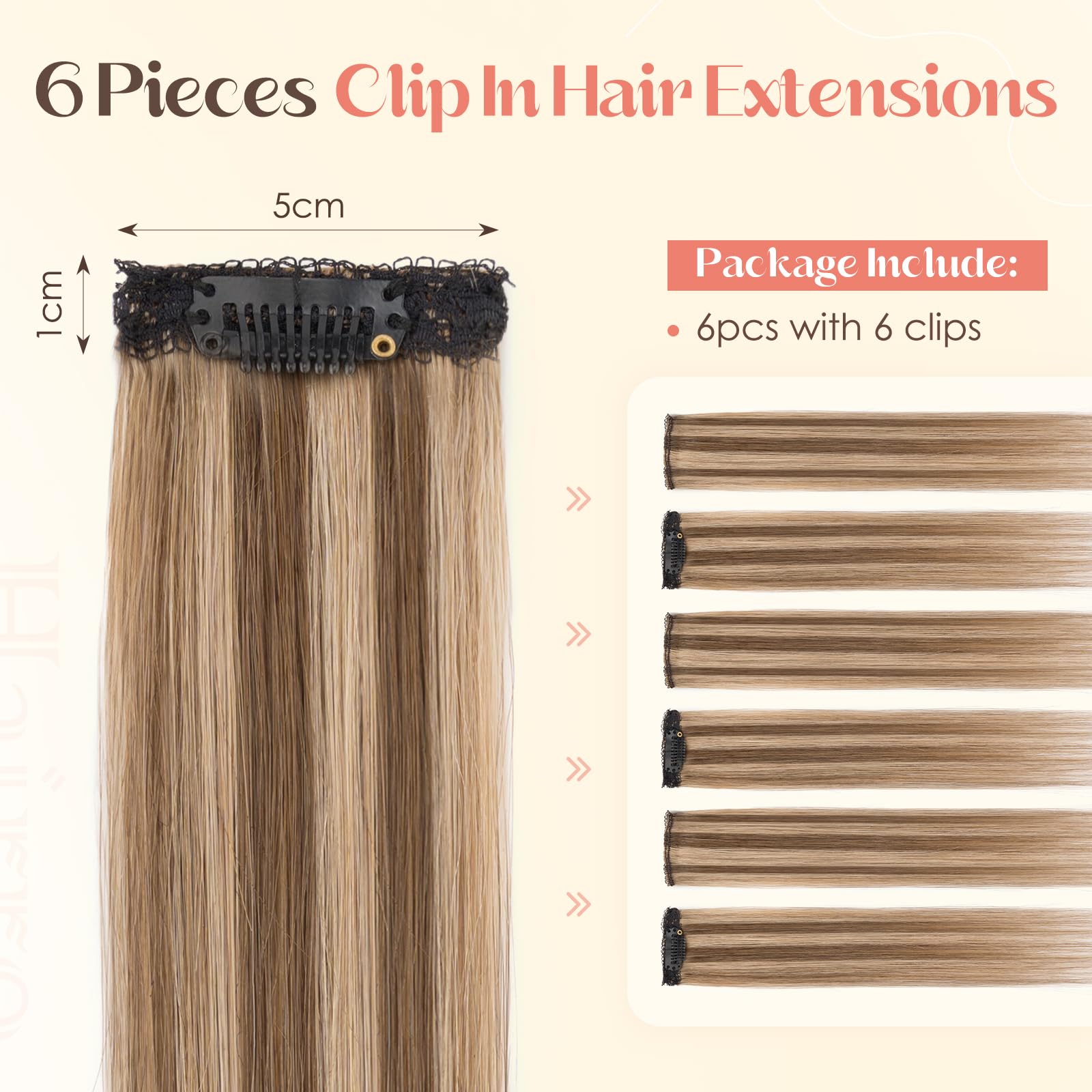 Hairro remy real human hair clip-ins mini for subtle fullness