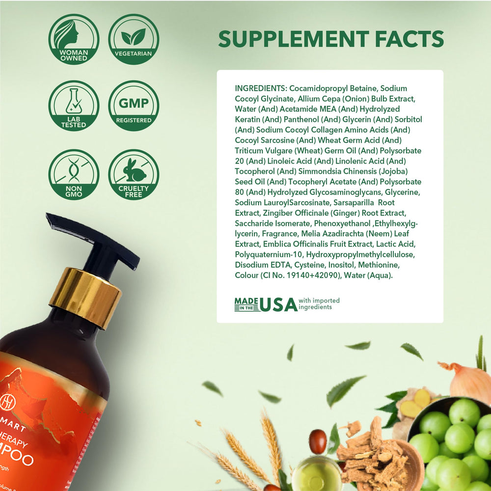 HairSmart amla-rich shampoo supports root strength and vitality.
