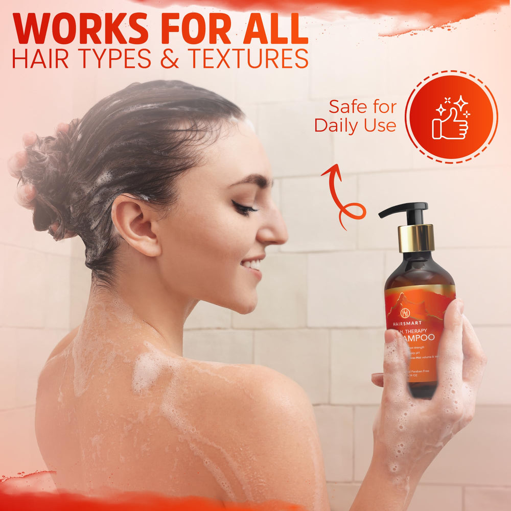 HairSmart color-treated hair-friendly cleansing formula.